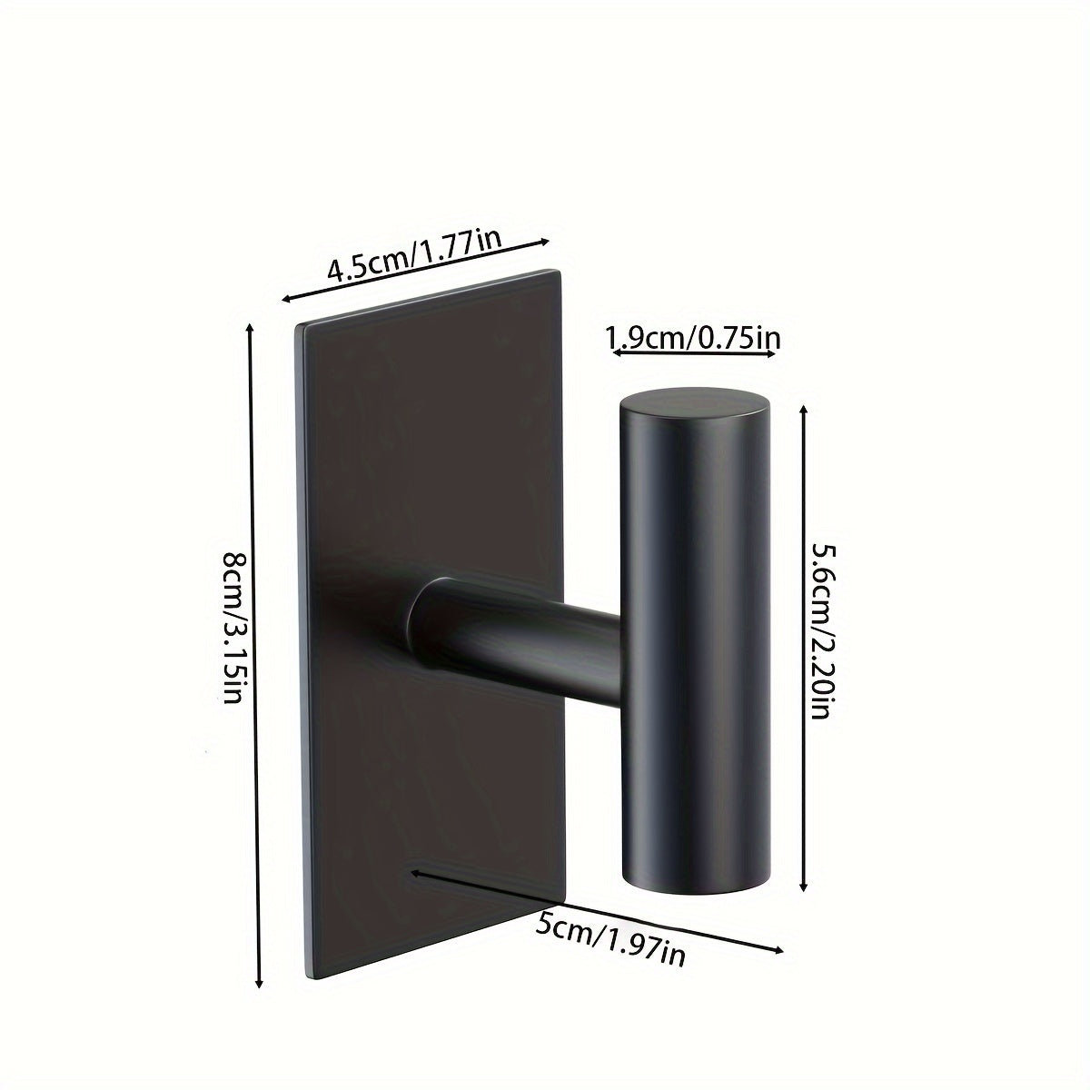 Bathroom Hardware Set Includes Towel Rack Toilet Paper Holder and Hooks