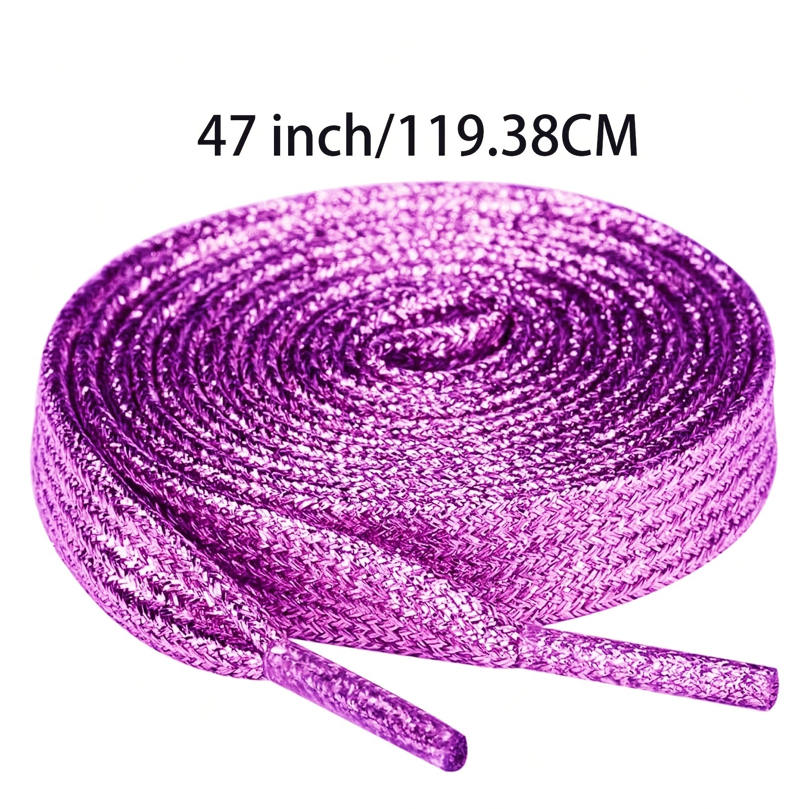 Women's Reflective Plastic Shoelaces Decorative Textured Fits Shoes Boots