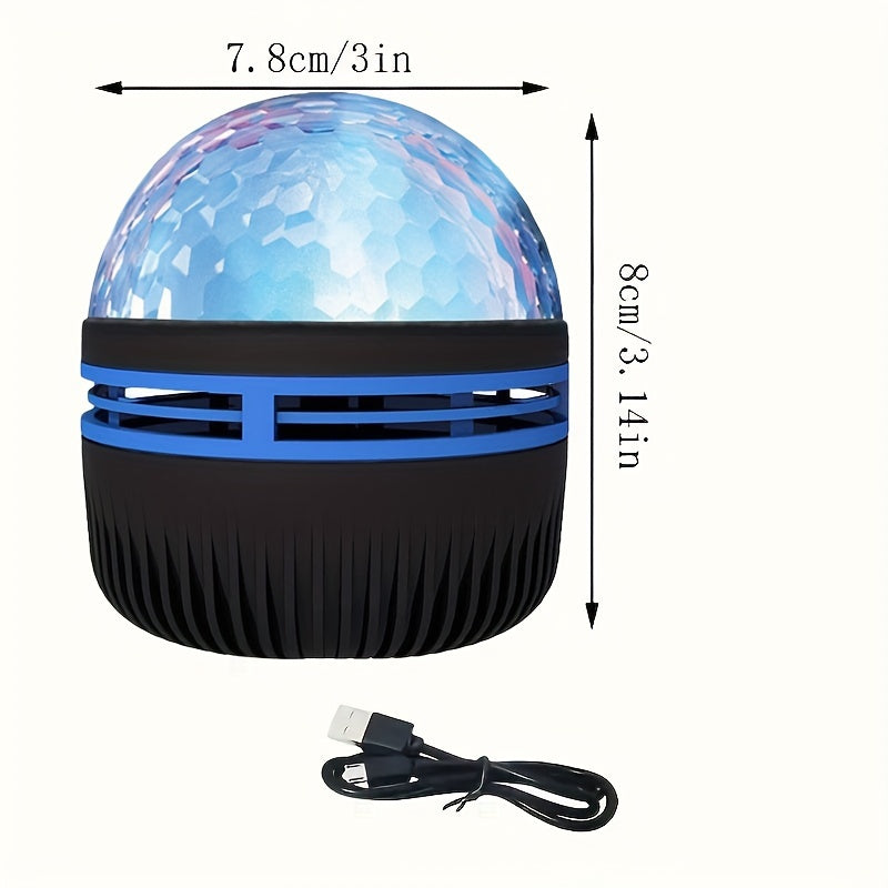 Night Light Projector with Ocean Waves Black USB Powered for Bedroom Home Theater