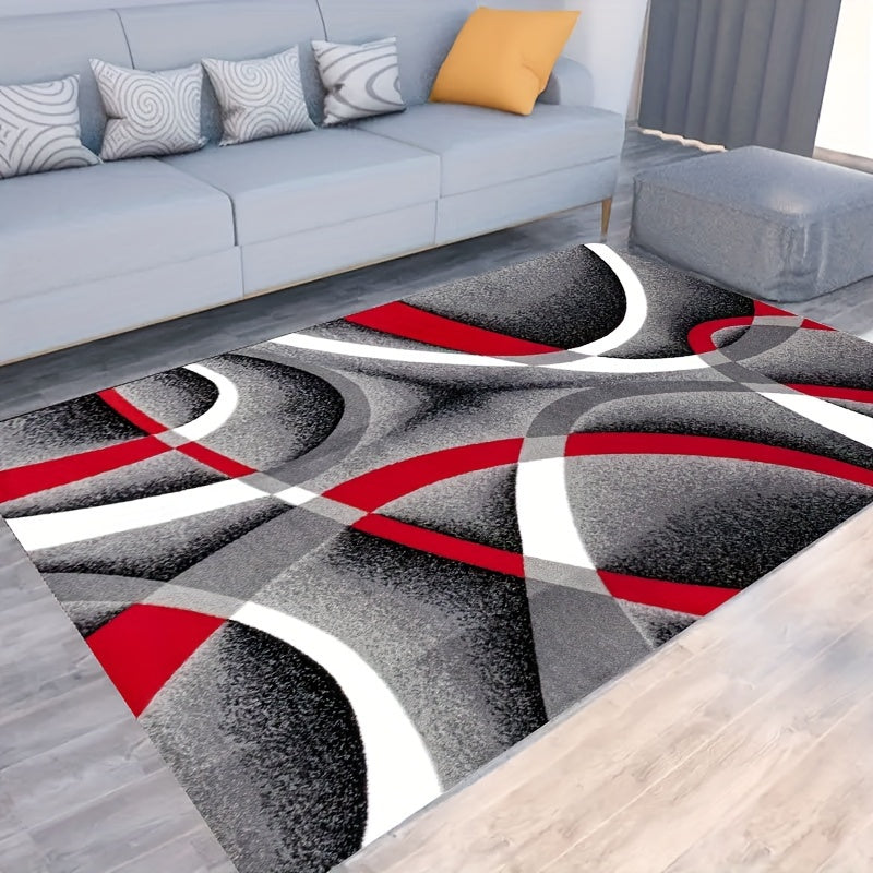 Ковер с геометрическим узором Nordic, подходит для современного декора гостиной. Также может использоваться как ковер для диванного столика или коврик у входной двери. Идеально подходит для домашнего декора и декора комнаты.