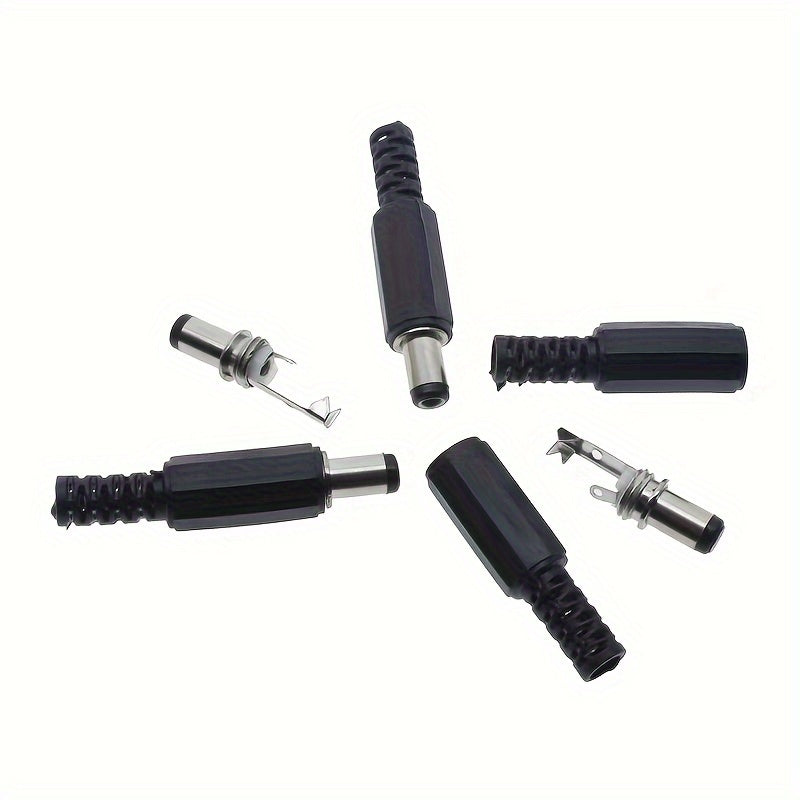 5pcs DC Power Cord Extension 5.5x2.1/2.5mm DC-220B Plug