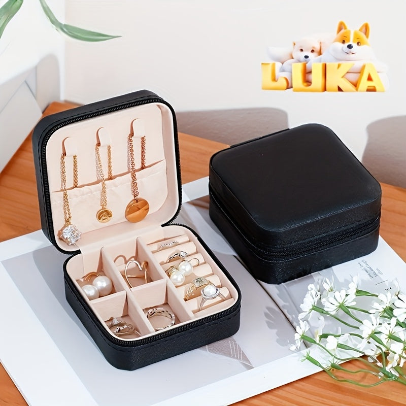 Минималистичный органайзер для украшений, дорожный кейс для ожерелий, серег, колец, ручная стирка