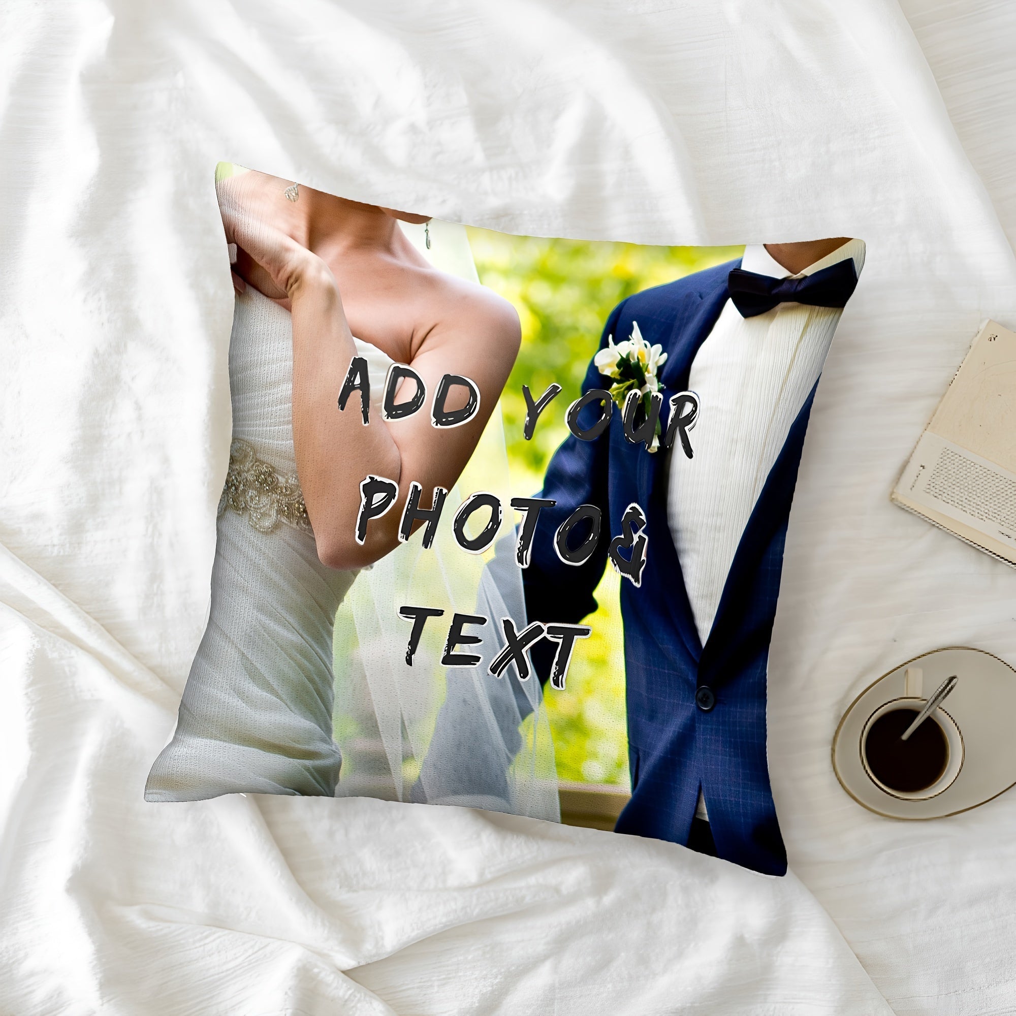 Single-Sided Decorative Pillow Cover for Valentine's Day Christmas Thanksgiving New Year