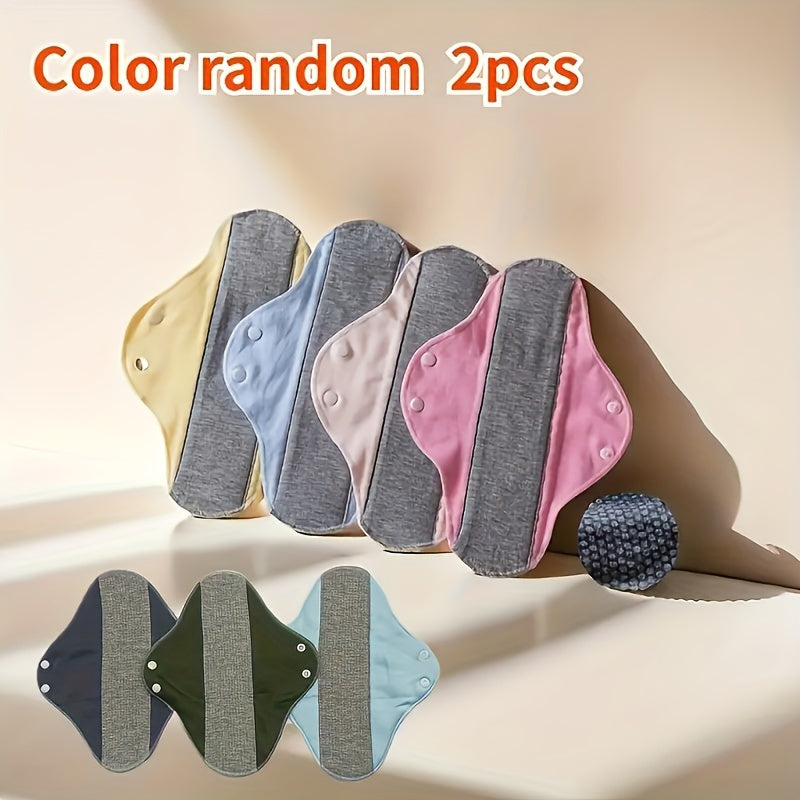 Menstrual Pads Reusable Washable Cotton Graphene Sanitary Cloth Pads for Women Set of 1 or 2