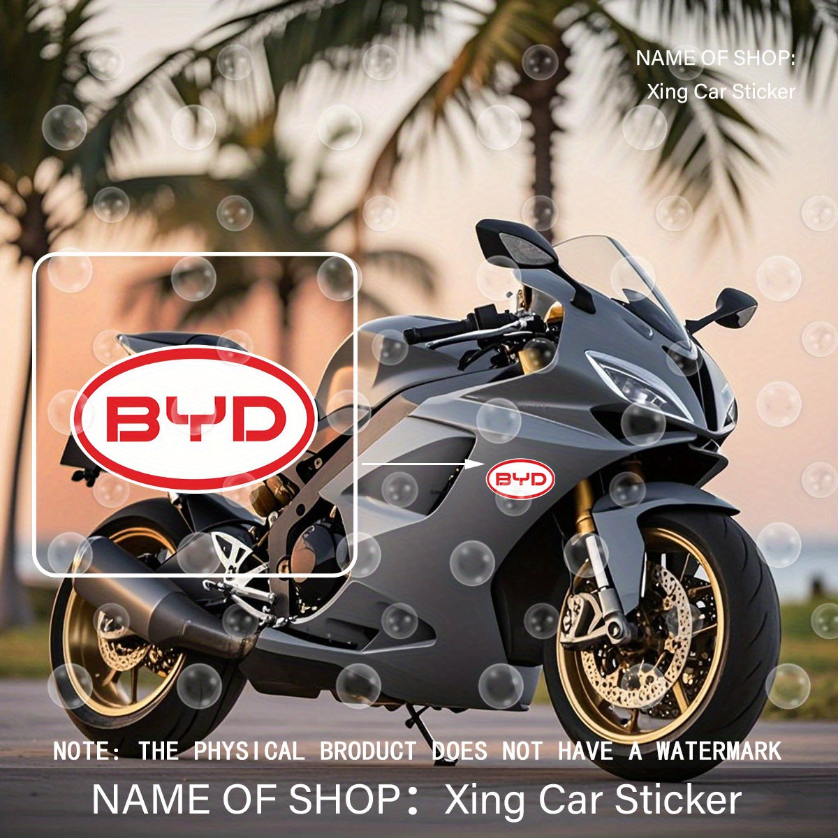 Waterproof Vinyl Sticker Scratch-Resistant Decal for Cars Laptops and More