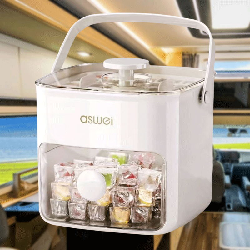 Gran capacidad de máquina de hielo manual para uso familiar y en verano