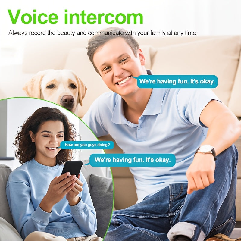 Wireless Solar Security Camera Waterproof with Motion Detection Night Vision Two-Way Audio