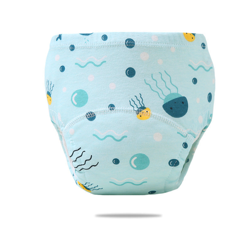 O'g'il va qizlar uchun hojatxona o'rgatish ichki kiyim to'plami - 2 dona singdiruvchi o'quv shimlar