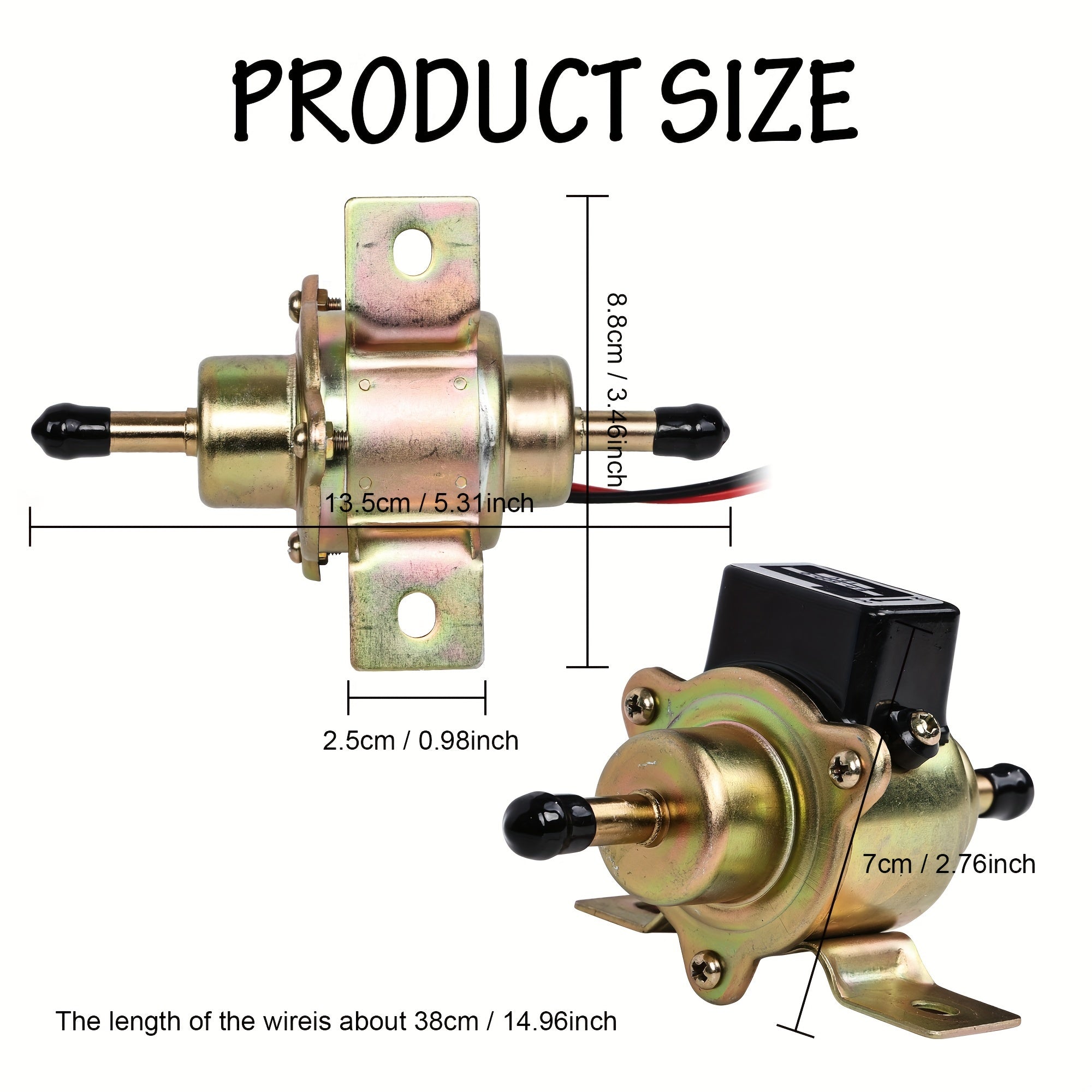 Universal Electric Fuel Pump for Diesel Petrol Gasoline Low Pressure