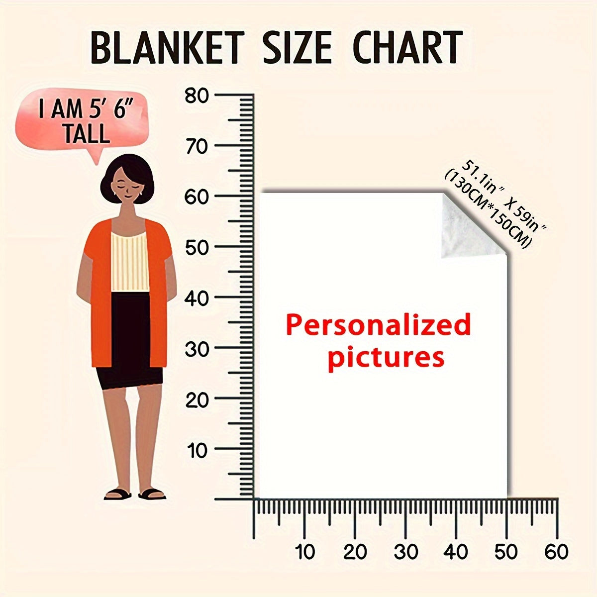 Personalized Knitted Polyester Throw Blanket for Couch or Bed Decor