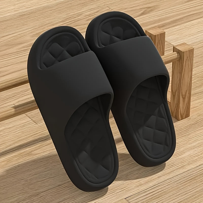 Women's Solid Color Casual Open Toe Slides for Indoor Home Use