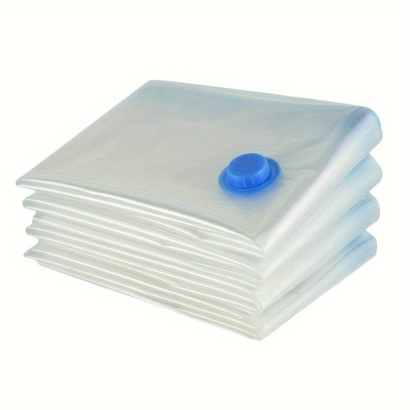 Transparent Vacuum Storage Bags Set of 5 for Clothes Space Saving Travel and Home