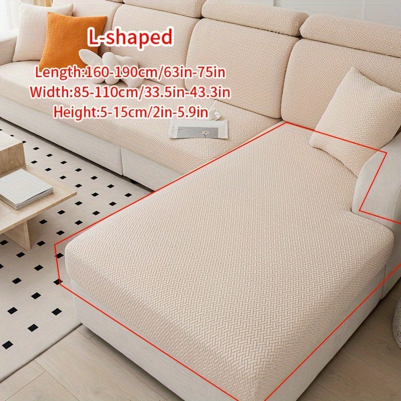 Современный жаккардовый чехол для дивана, изготовленный из прочного полиэстера и спандекса, не скользит, подходит для домашних животных, легкий в уходе, подходит для кресел и секционных диванов.