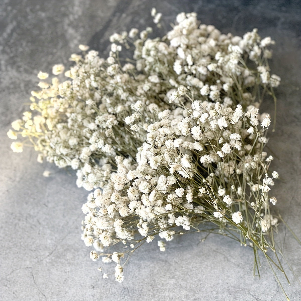 White Baby Breath Flower Bouquets with Ivory Vase for Weddings Home Decor and Parties