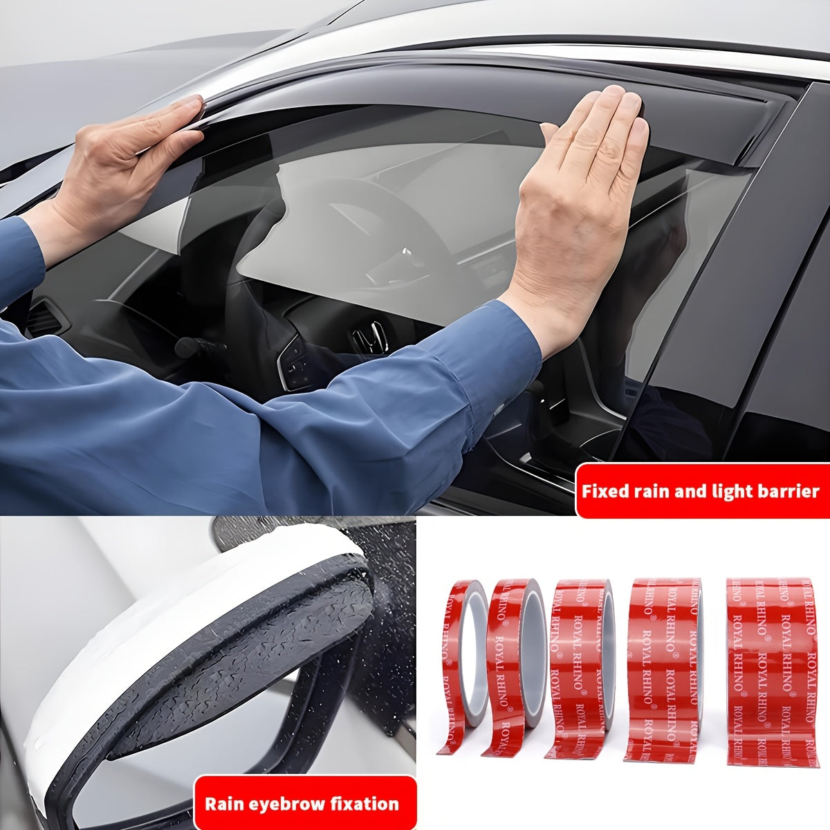 Heavy Duty Double-Sided Acrylic Mounting Tape for Home Car Exterior 6-50m