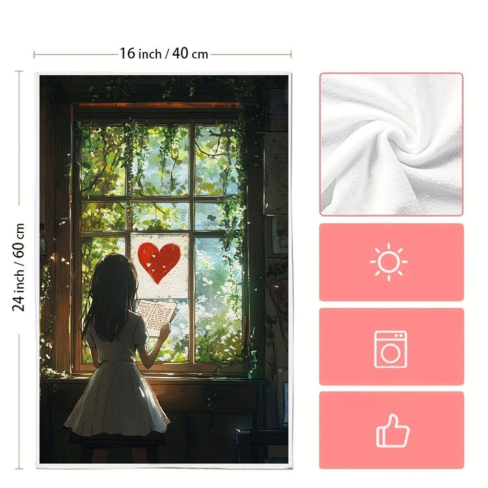 Two-Pack Ultra Soft Polyester Dish Towels, High Absorbency, 40x60 cm