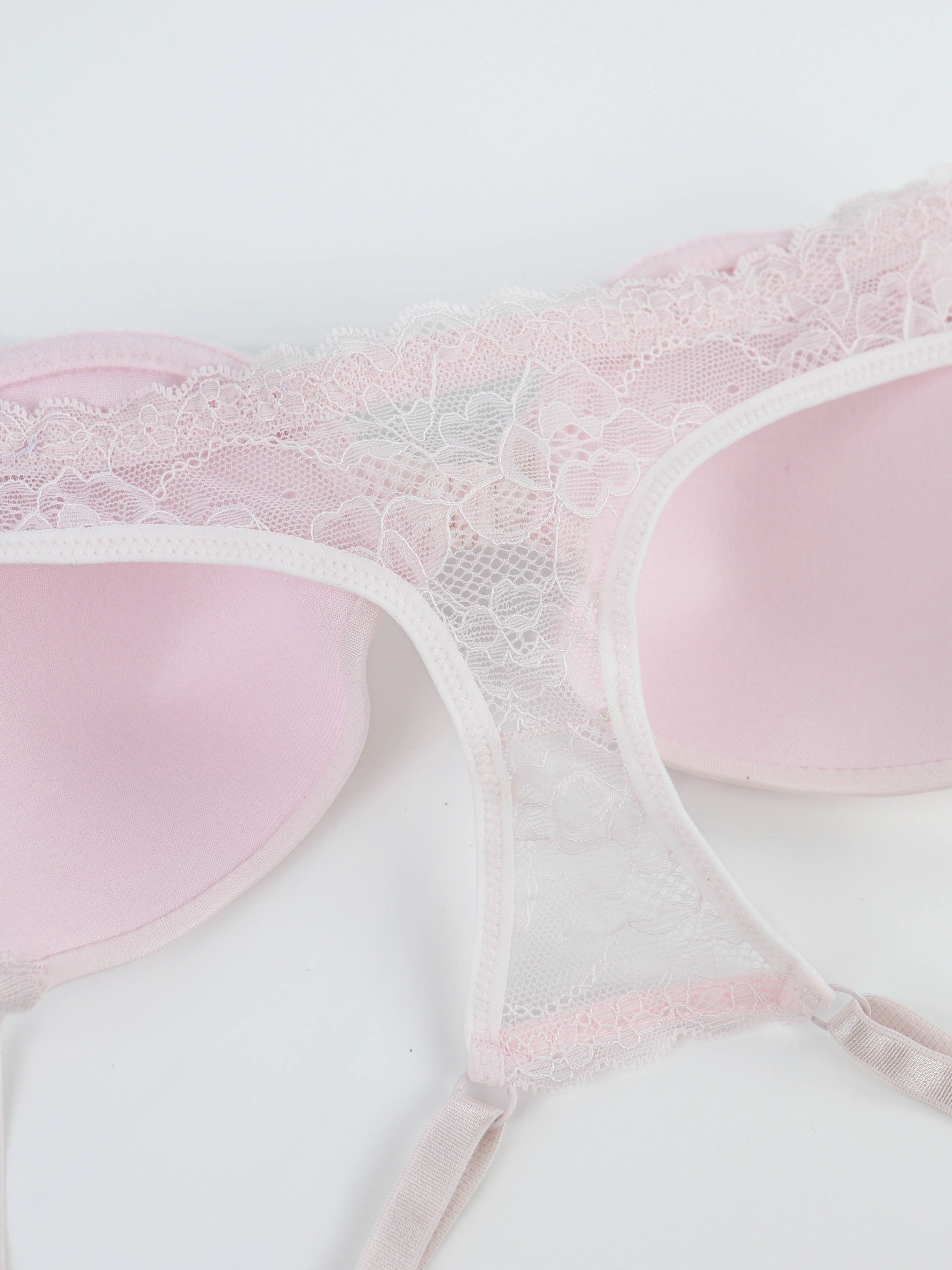 Women's Lace Push Up Bras with Front Buckle, Comfortable Breathable Lingerie