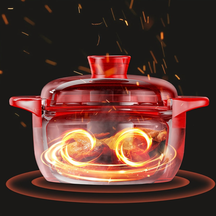 Black 5L Ceramic Stockpot with Yellow Lid for Stews Soups and Roasts