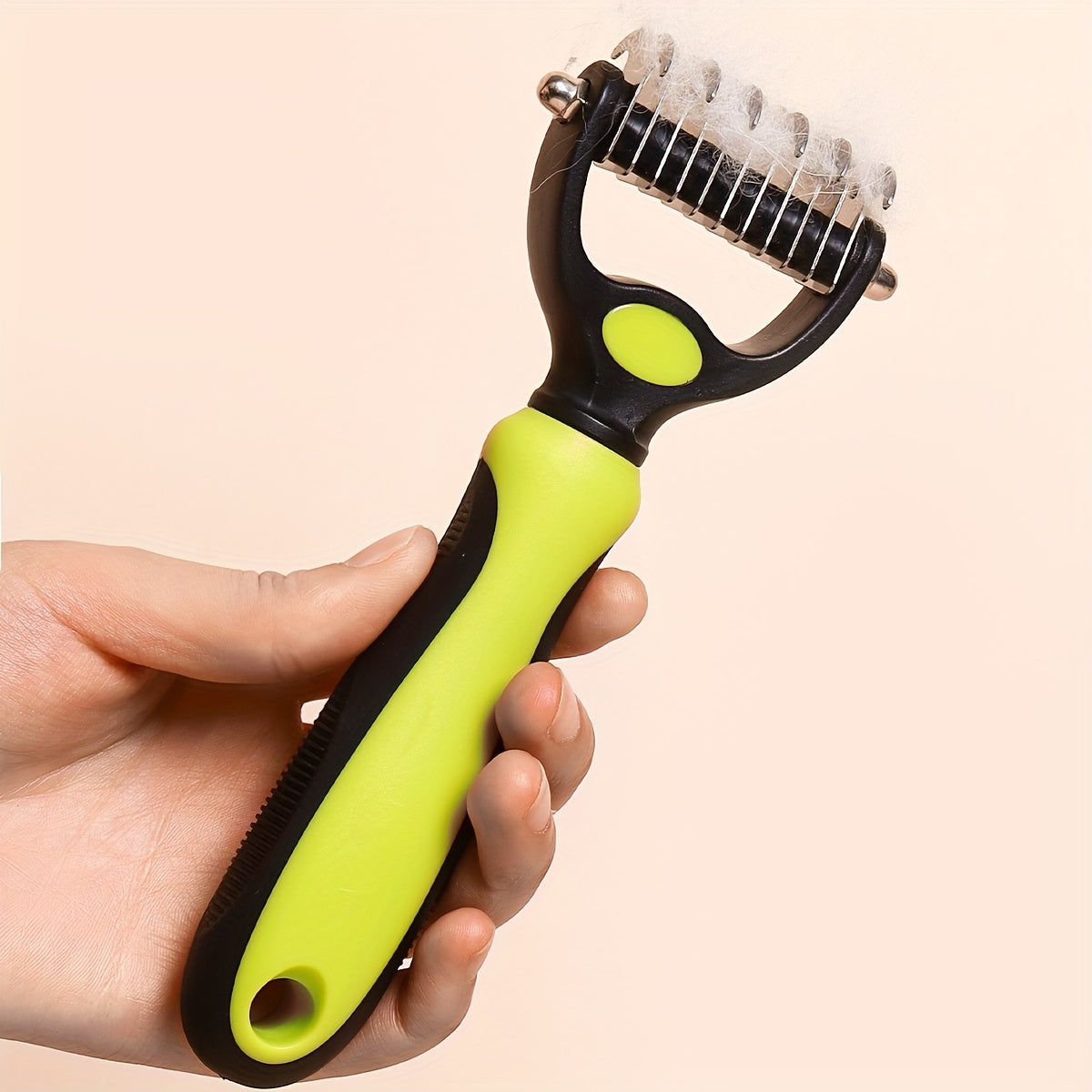 Dog Undercoat Hair Removal Comb Double-Sided Non-slip Slicker Brush for Grooming