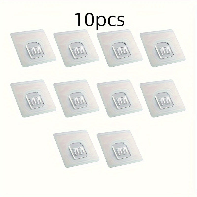 Gancho de pared transparente autoadhesivo para baño, cocina y uso doméstico