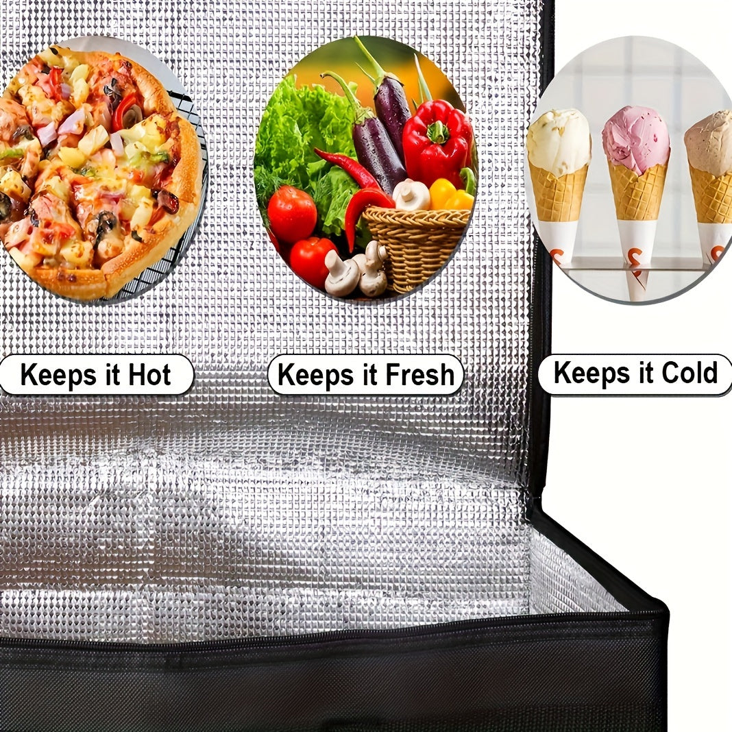 Insulated Food Delivery Bag Large Capacity Thermal Pizza Carrier Catering DoorDash