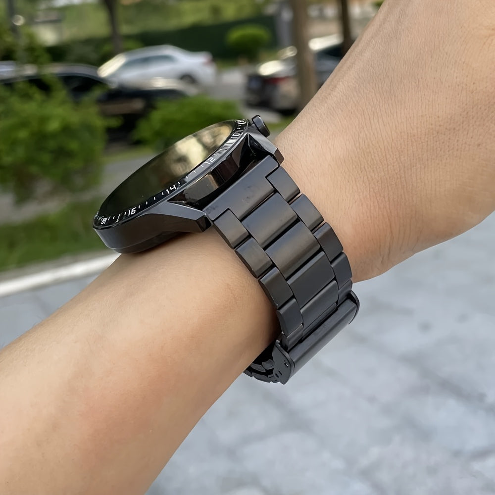 Huawei Watch GT6/5/4/3 va Samsung Galaxy Watch 7/6/5/4/6classic/5pro uchun 22mm/20mm zanglamas po'latdan yasalgan tasma, turli o'lchamlarda mavjud.