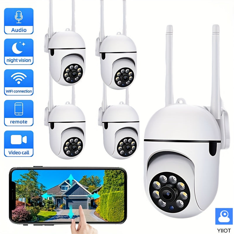 Wireless Security Camera 2.4G HD Motion Tracking Night Vision Two-Way Audio