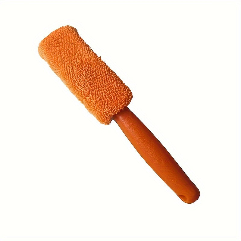 Tire Cleaning Brush Long Handle Car Wash Tool Durable Plastic Exterior