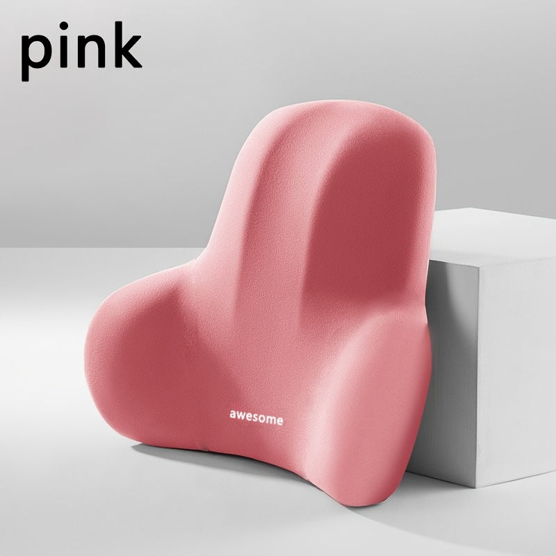 Пена с памятью для офисного кресла, подушка для поясницы, нескользящая, моющаяся, подушка для спинки и сиденья