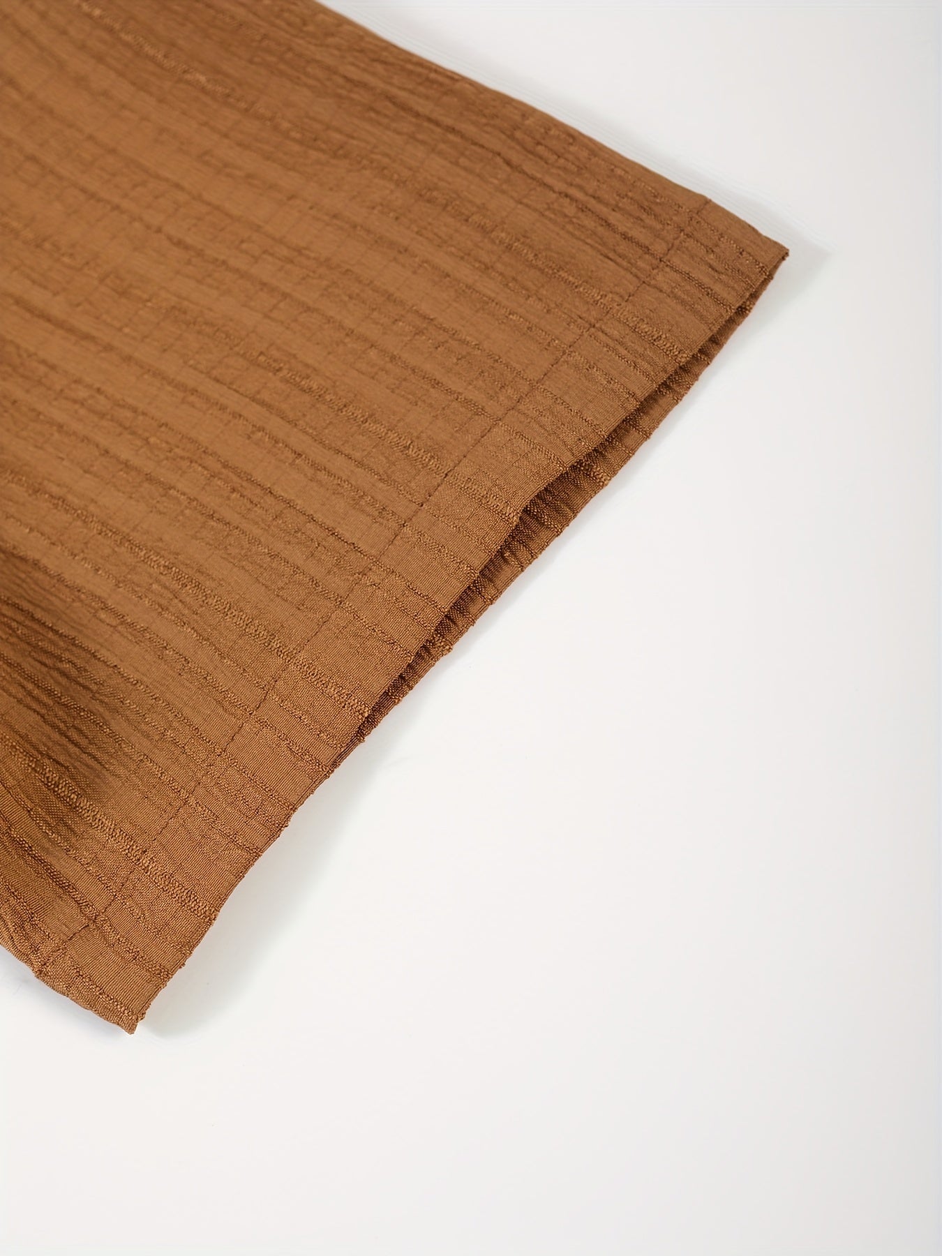 Men's Summer Casual 2-Piece Outfit Solid Color Shirt and Drawstring Pants