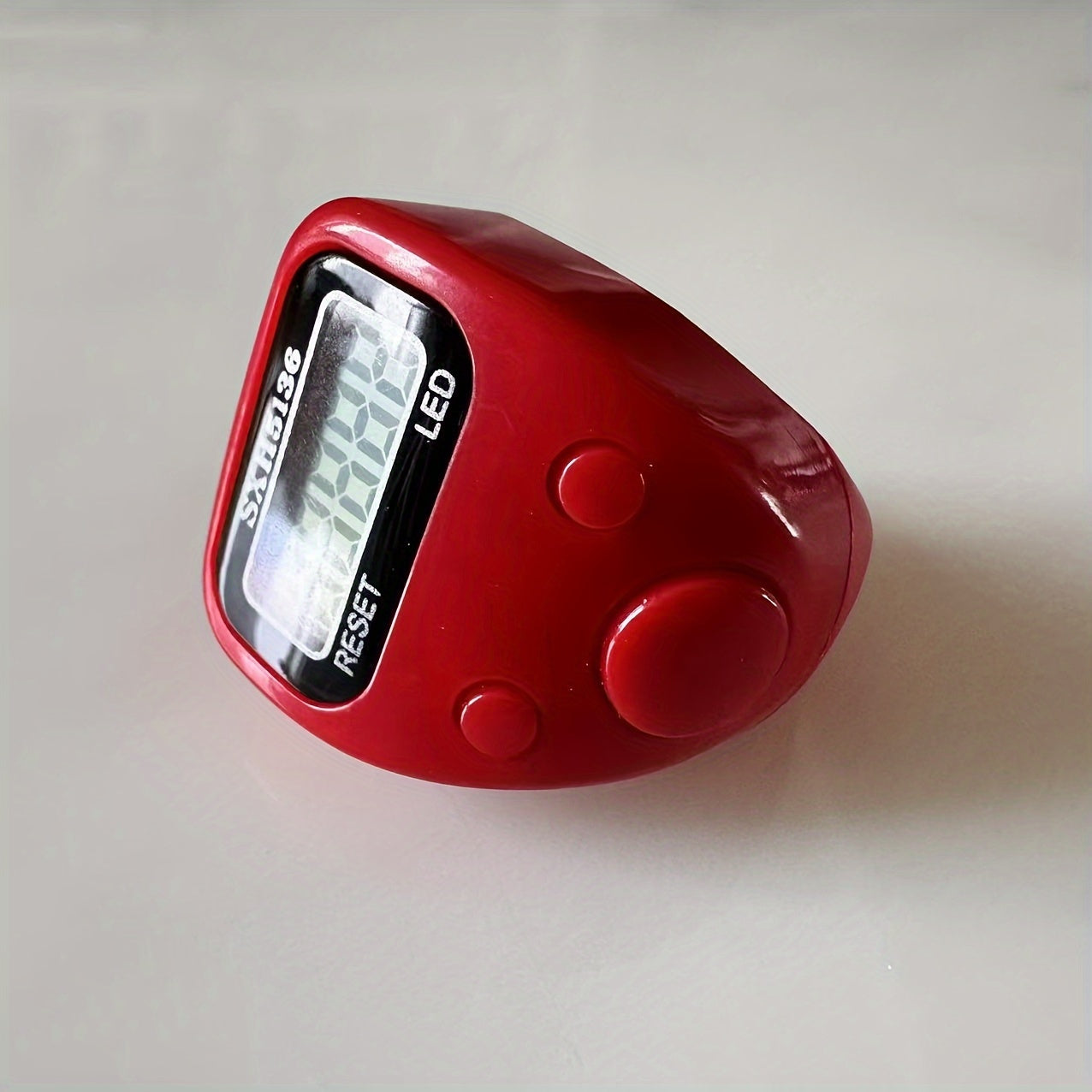 LED Electronic Counter with Tasbih Prayer Beads Digital Counter for Knitting and Counting Blue LCD Display