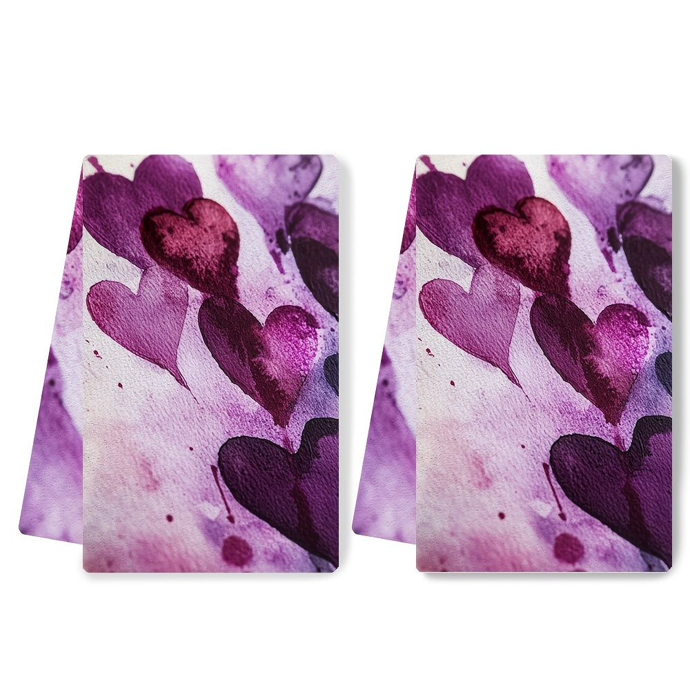 Purple Kitchen Towels Ultra-Soft Absorbent 40x60cm for Holiday Decor