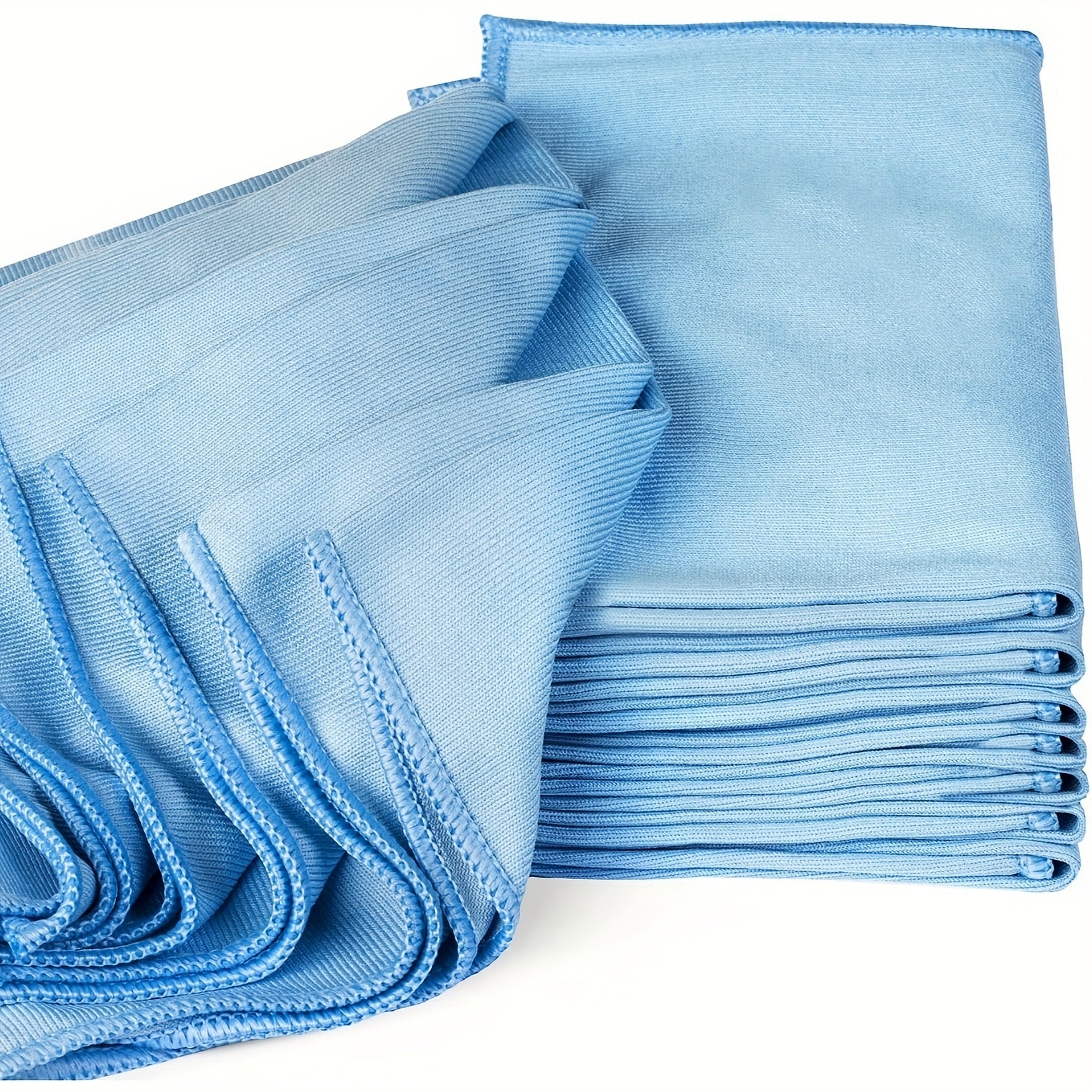 Microfiber Glass Cleaning Cloths Pack of 5 or 10 for Windows Mirrors Screens