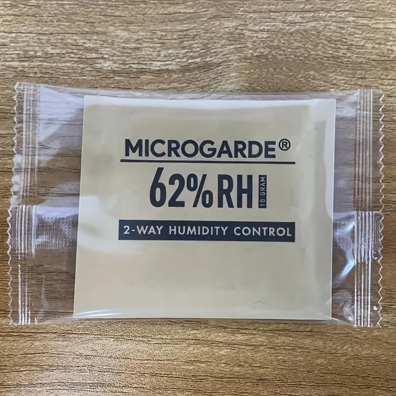 2pcs Portable Cigar Humidity Control Bags Beige Dual-Action No Electricity