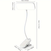 White LED Gooseneck Desk Lamp with Touch Control Adjustable Height and Color Temperature