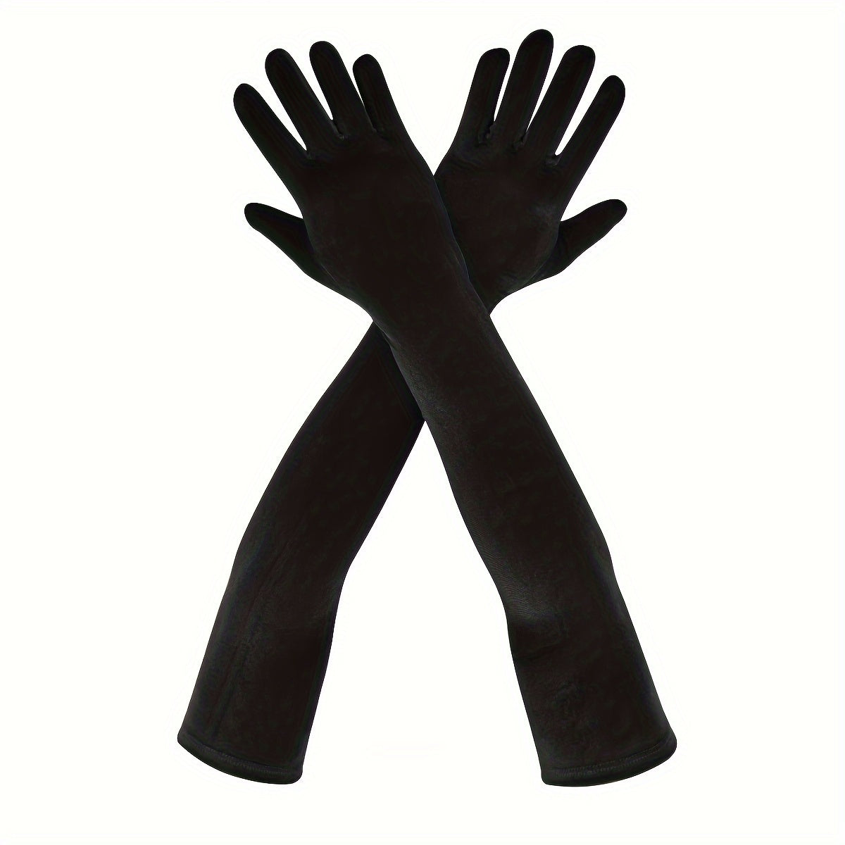 Long Opera Gloves for Women 1 Pair Elbow Length Velvet Costume Evening Dress