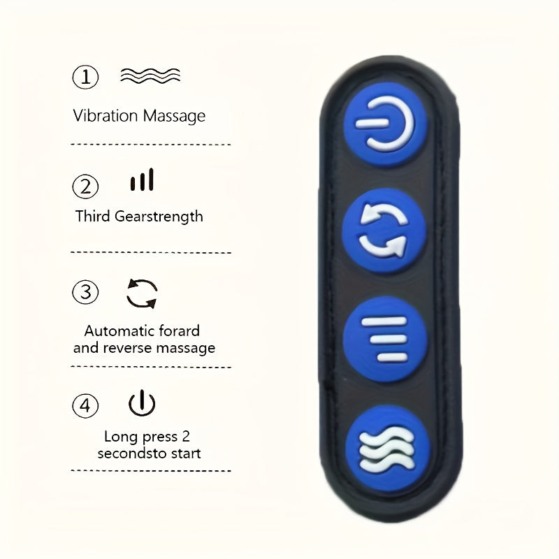 USB orqali zaryadlanadigan massaj yostiqchasi sayohat, ofis va uyda dam olish uchun bo'yin qo'llab-quvvatlashni ta'minlaydi.