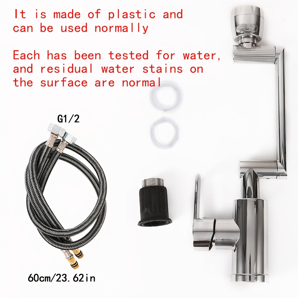 Juego de grifo de brazo robótico moderno ajustable para cocina y baño con agua caliente y fría