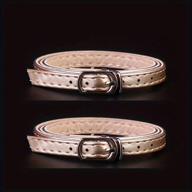 Women's Adjustable High Heel Shoe Straps Ankle Belt Pack of 2