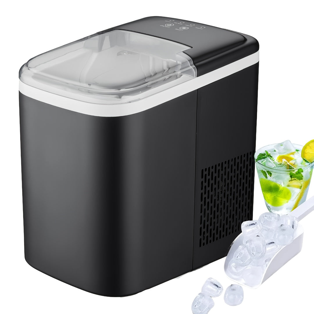 Máquina de hielo portátil para encimera 1.4L 12KG/24H 6-8 min 2 tamaños para cocina casera bar