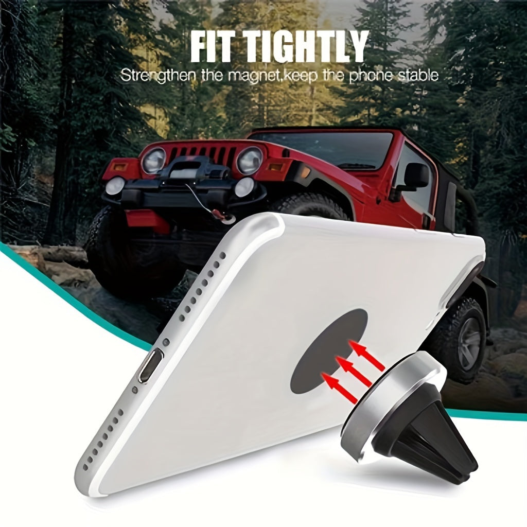 Avtomobil telefoni uchun magnit klip, havo ventili uchun dumaloq magnit stend