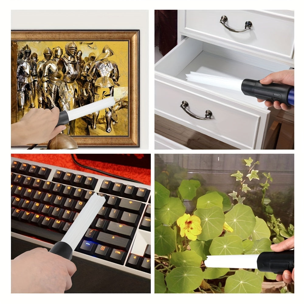 Dyson changyutgichlari uchun aksessuar to'plami V7, V8, V10, V11, V12, V15 va boshqa modellarga mo'ljallangan qalam shaklidagi chang cho'tkasi bilan birga keladi. Shuningdek, qiyin joylarga yetib borish uchun moslashuvchan so'rish quvurlari ham mavjud.