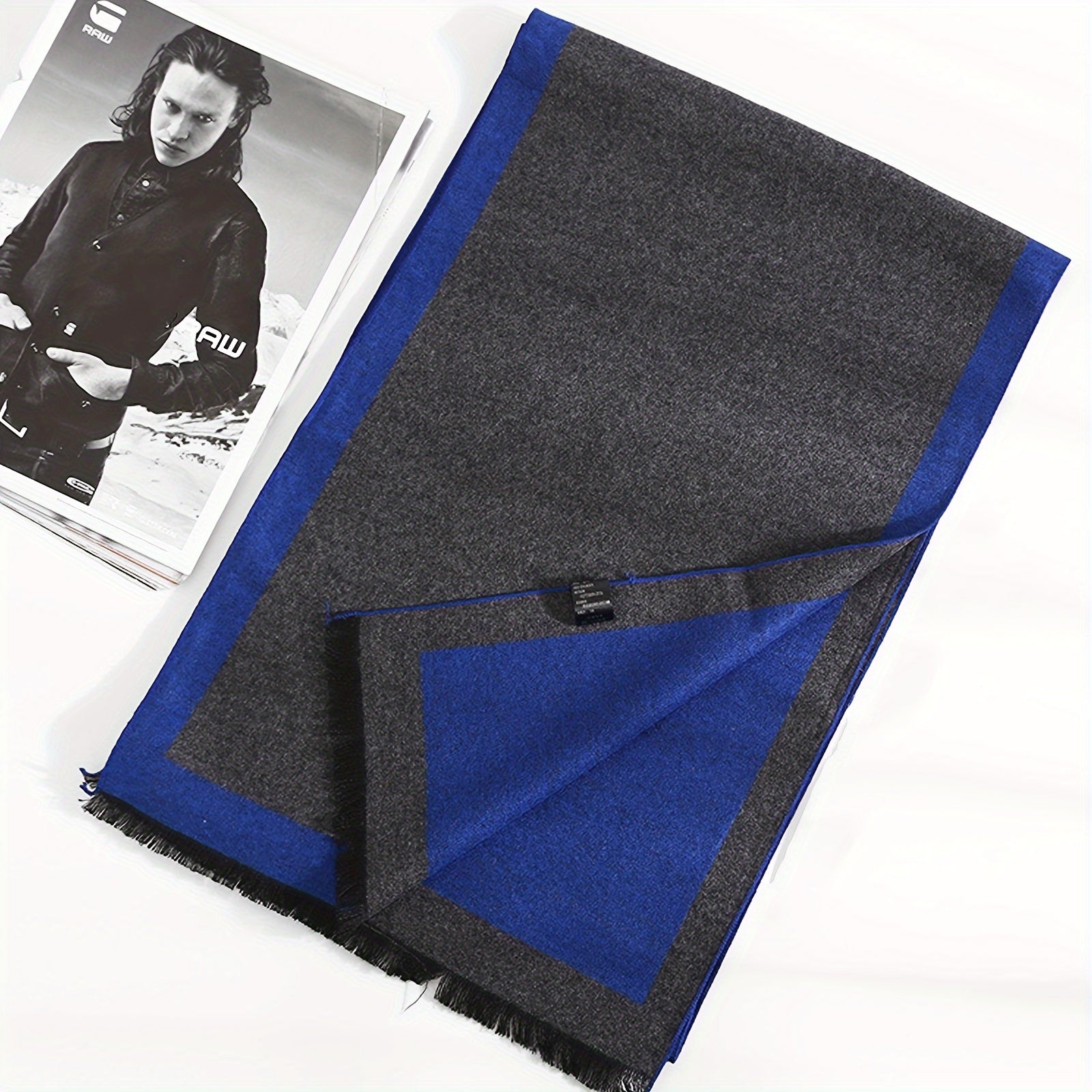 Men's Stylish Scarf 180x30cm Winter Travel Essential Gift