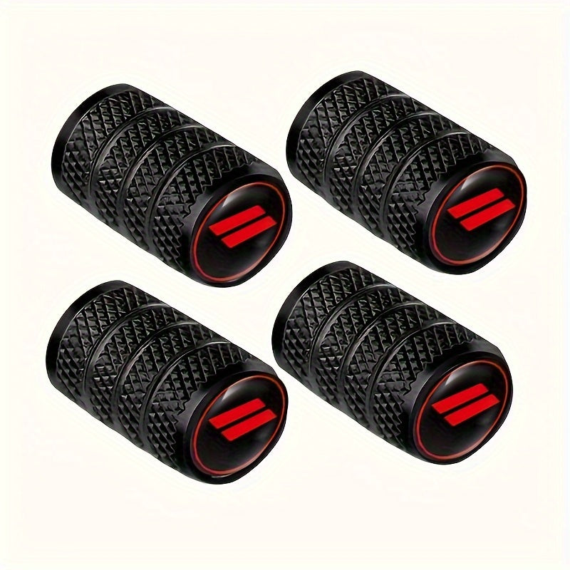 4pcs Universal Aluminum Alloy Car Tire Valve Caps Dust Cover Vehicle Accessory