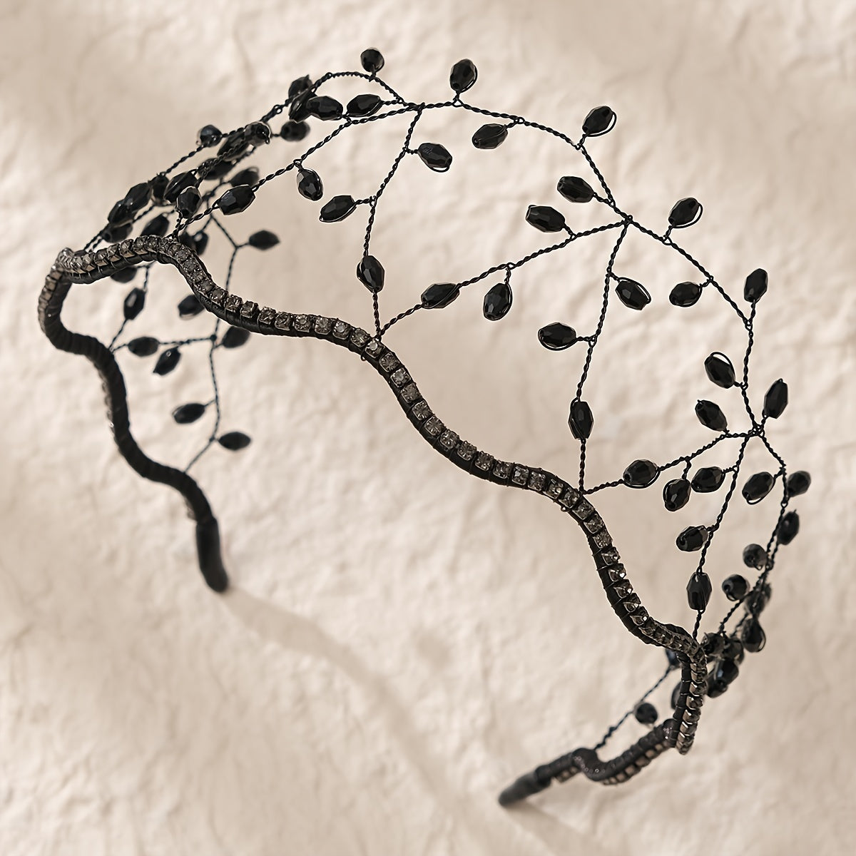 Qoʻlda tayyorlangan Miallo romantik toʻy soati, kristalli bejirimli bosh band, toʻy soch aksessuari