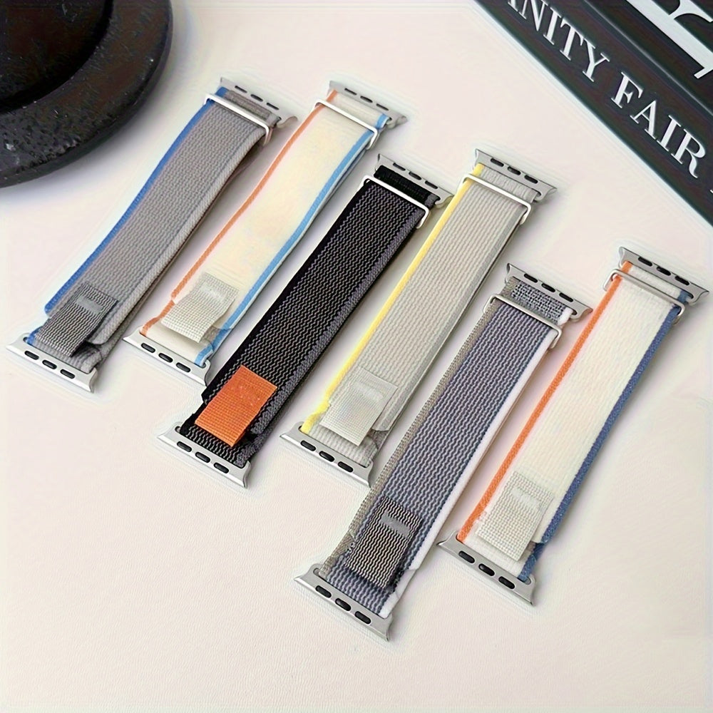 Nylon Adjustable Sport Watch Strap for Apple Watch Series 10 Ultra S9 S8 S7 SE 38mm 49mm