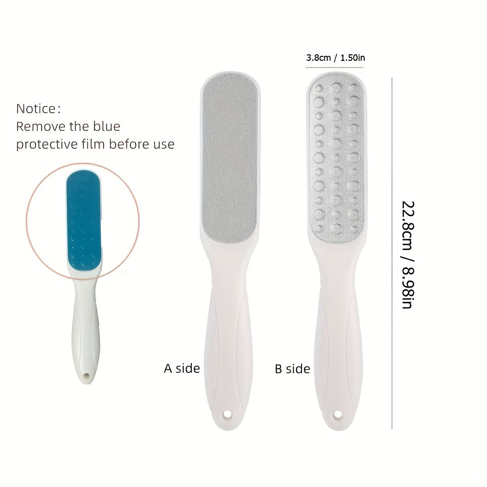 Dual-Sided Stainless Steel Foot File for Callus Removal and Exfoliation