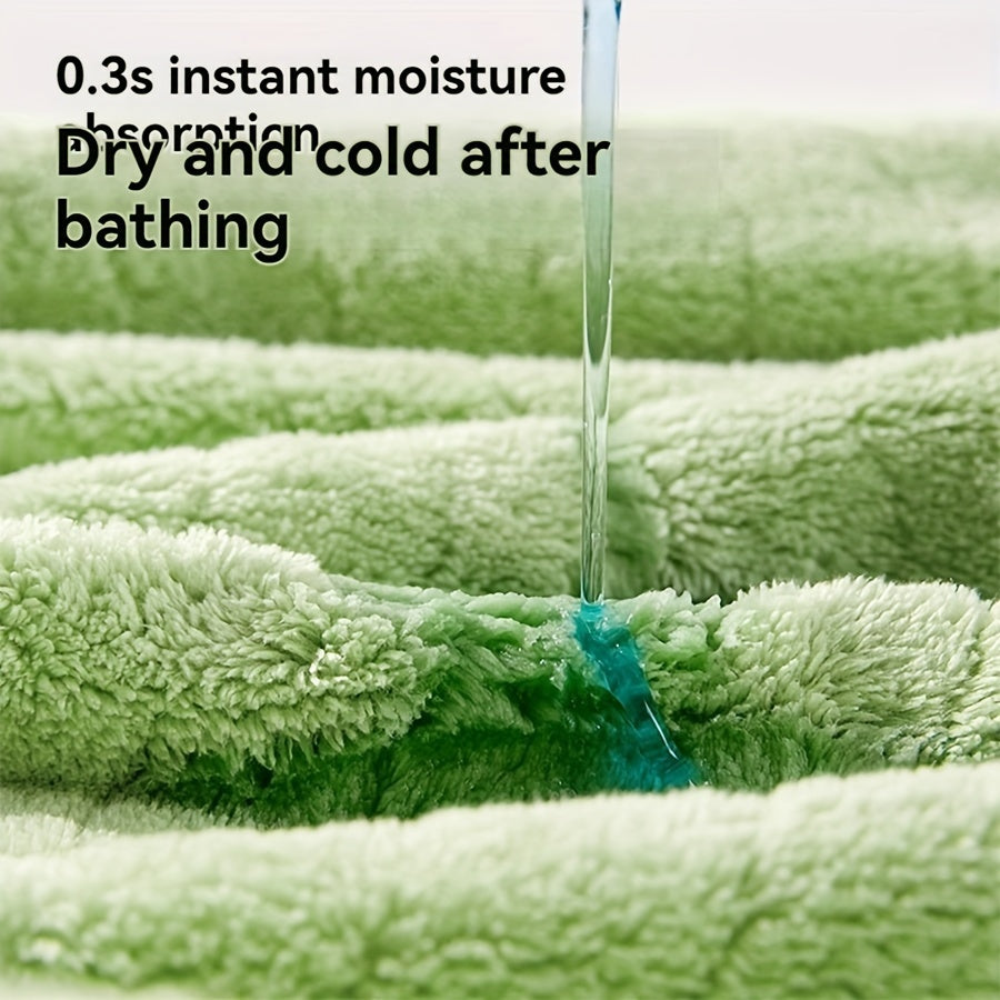 Kids Hooded Bath Towel 3D Cartoon Animal Super Absorbent Polyester 80x120cm for Bathroom Yellow Blue Green Peach