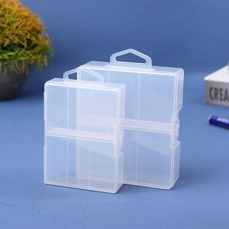 Plastic Battery Storage Box Holds 24 AA AAA Batteries for Home Organization