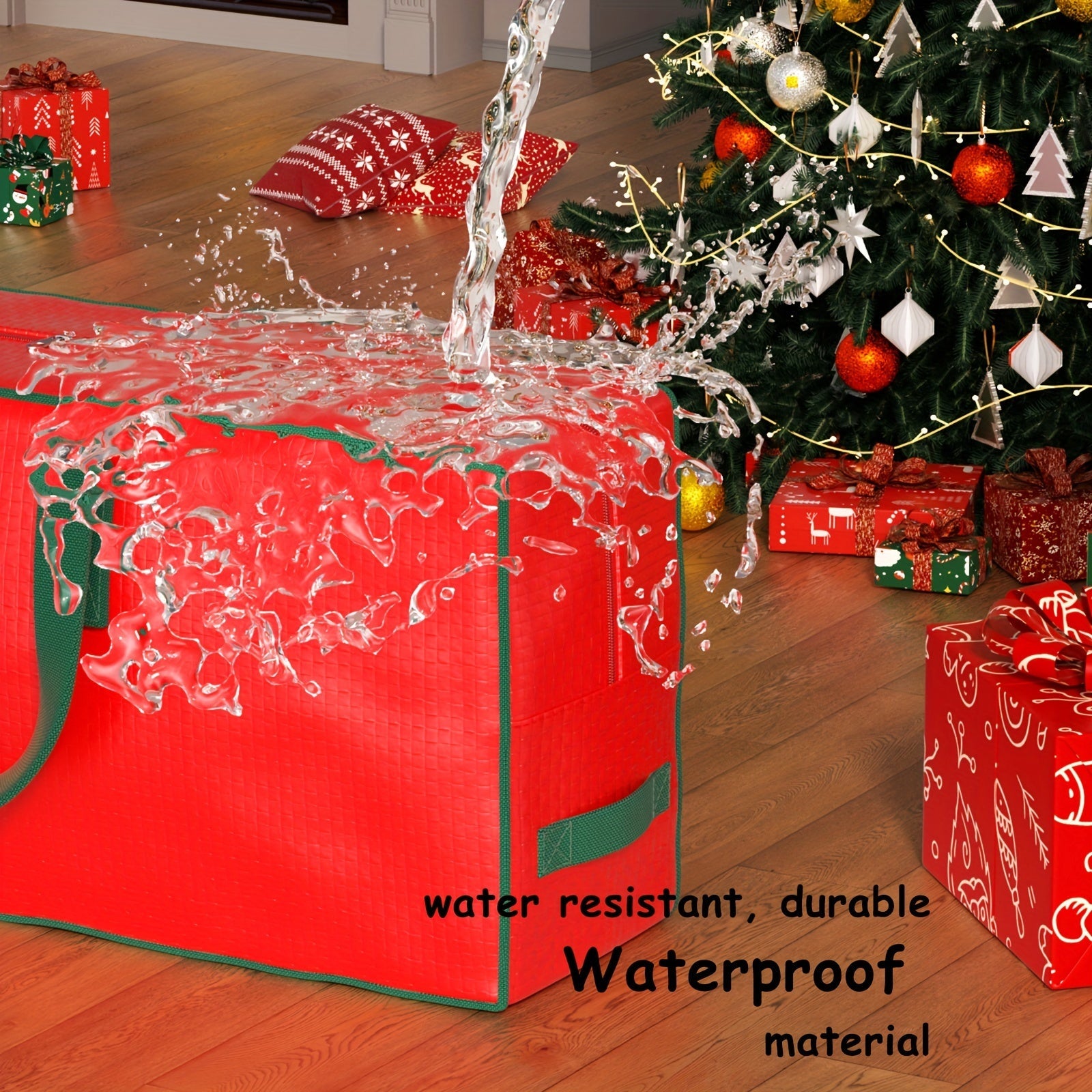 Large Capacity Foldable Storage Bag for Christmas Tree with Double Handles